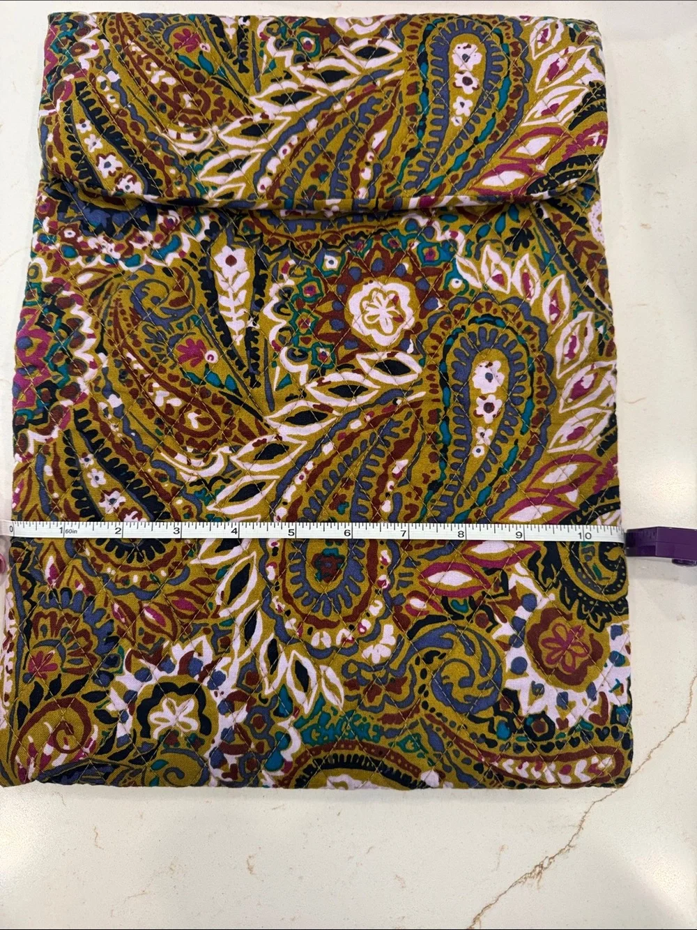 Vera Bradley Tech Sleeve Large Buta Spray Pattern Fits IPad Laptop Quilted Cotto